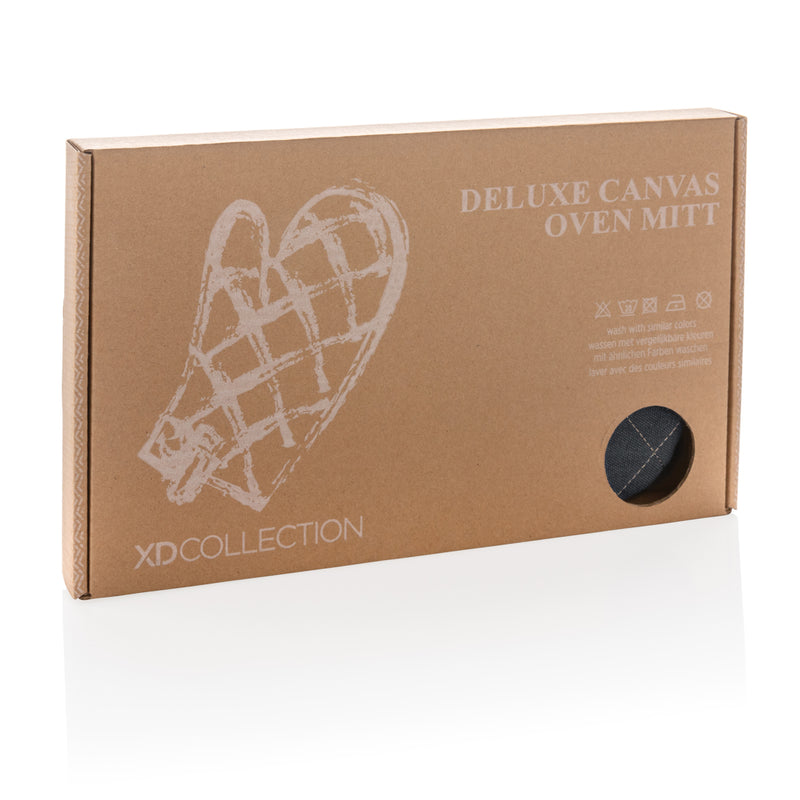 Load image into Gallery viewer, Deluxe canvas oven mitt - Custom Wood Designs
