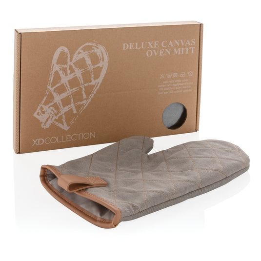 Deluxe canvas oven mitt - Custom Wood Designs