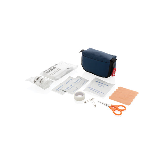XD Collection first aid kit in a compact car safety pouch with medical supplies for emergencies.