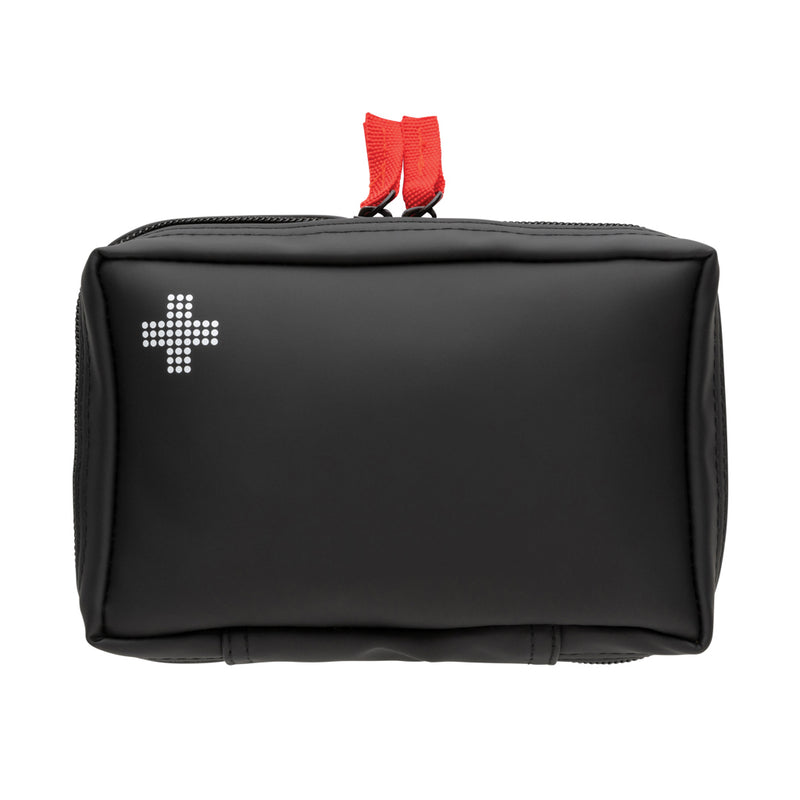 Load image into Gallery viewer, XD Collection RCS recycled nubuck PU first aid pouch for car safety, featuring a compact, durable emergency medical kit.
