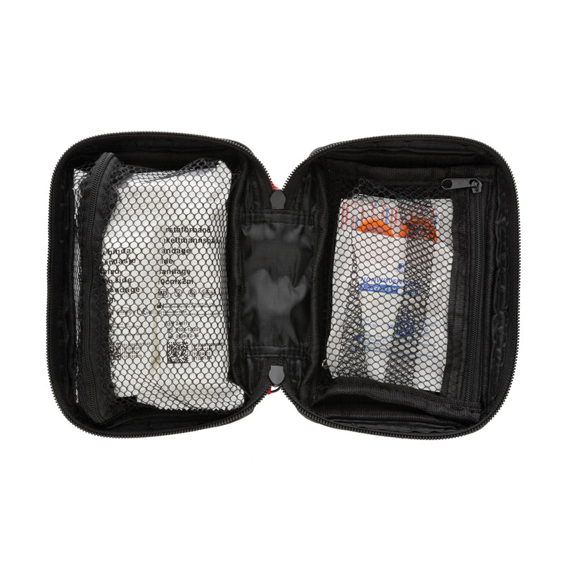 Load image into Gallery viewer, XD Collection RCS recycled nubuck PU first aid pouch for car safety, compact first aid kit with durable design and safety features.

