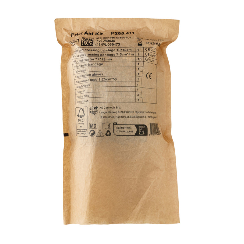 Load image into Gallery viewer, XD Collection RCS recycled nubuck PU first aid pouch for car safety, featuring durable design and compact storage.

