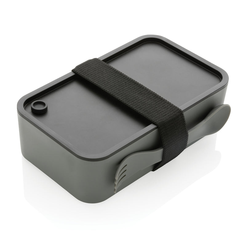 Load image into Gallery viewer, GRS recycled PP lunch box with spork - Custom Wood Designs
