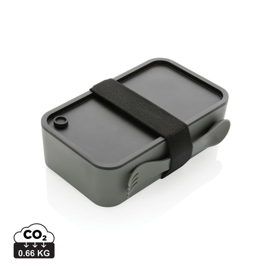 GRS recycled PP lunch box with spork - Custom Wood Designs