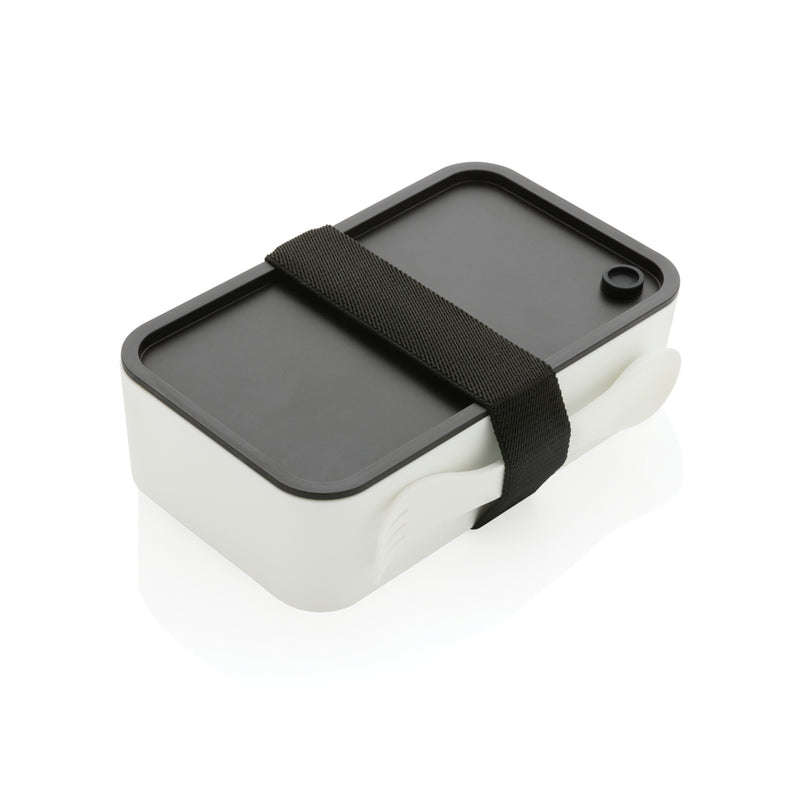 Load image into Gallery viewer, GRS recycled PP lunch box with spork - Custom Wood Designs
