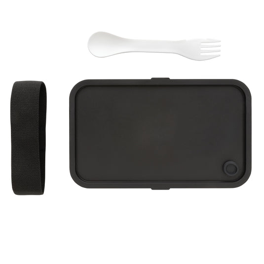 GRS recycled PP lunch box with spork - Custom Wood Designs