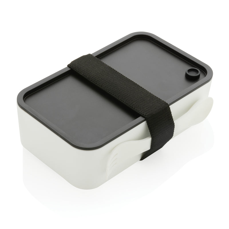 Load image into Gallery viewer, GRS recycled PP lunch box with spork - Custom Wood Designs
