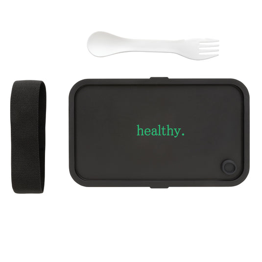 GRS recycled PP lunch box with spork - Custom Wood Designs