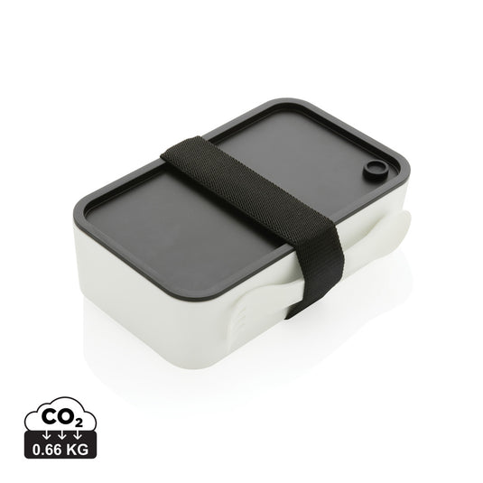 GRS recycled PP lunch box with spork - Custom Wood Designs