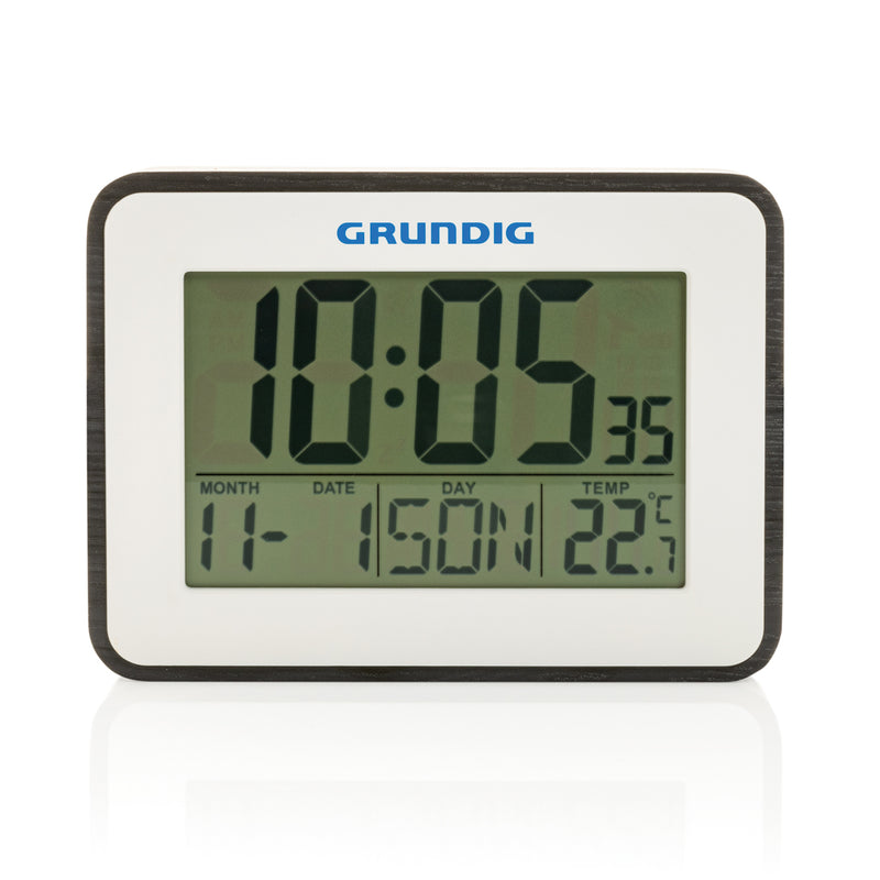 Load image into Gallery viewer, Grundig weatherstation alarm and calendar - Custom Wood Designs
