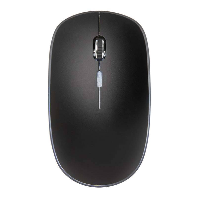 Load image into Gallery viewer, Wireless mouse with illuminated logo from XD Collection, designed for phones and tablets, featuring ergonomic shape and smooth connectivity.
