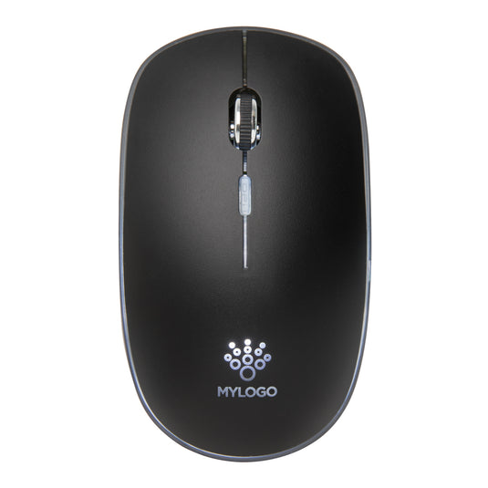 Wireless XD Collection Light Up Logo Mouse for phones and tablets, featuring illuminated logo and ergonomic design.
