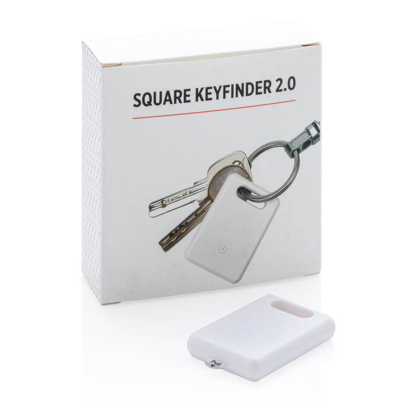 Load image into Gallery viewer, Square key finder 2.0 from XD Collection, a phone and tablet accessory, showing the compact device with keyring attachment.
