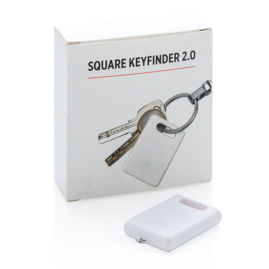 Square key finder 2.0 from XD Collection, a phone and tablet accessory, showing the compact device with keyring attachment.