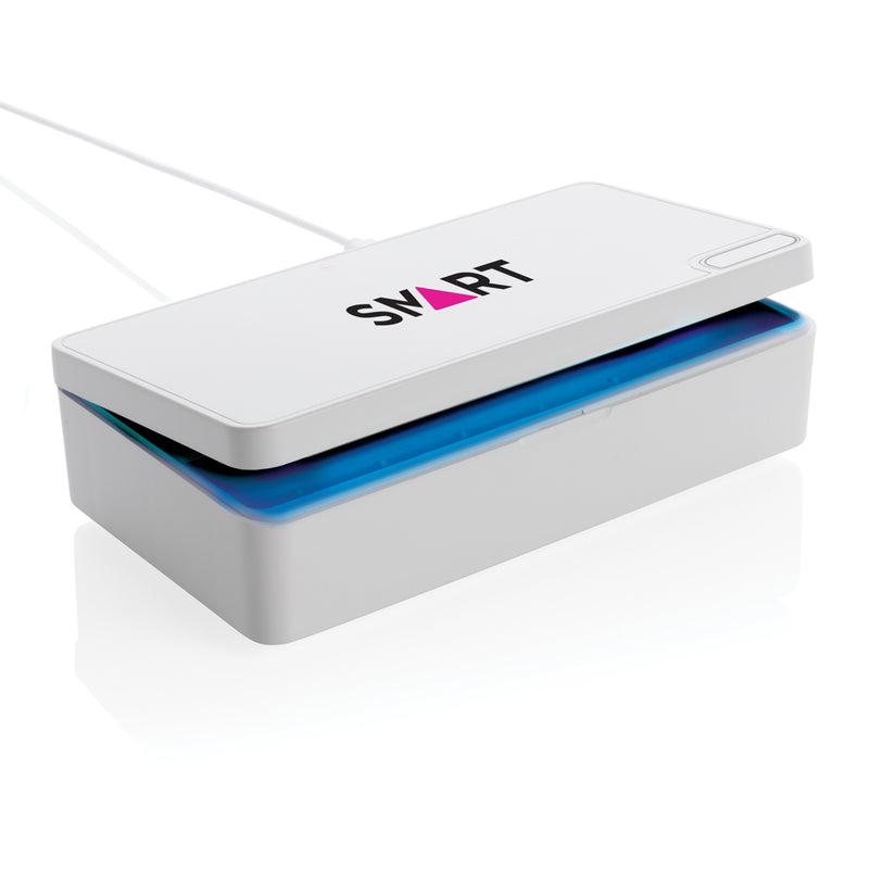 Load image into Gallery viewer, XD Collection UV-C steriliser box for phones and tablets, compact sterilising device with UV-C technology, in a sleek design.
