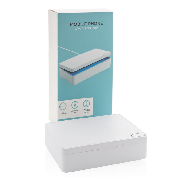 Load image into Gallery viewer, XD Collection UV-C steriliser box for phones and tablets, compact device with UV light for sanitizing electronic accessories.
