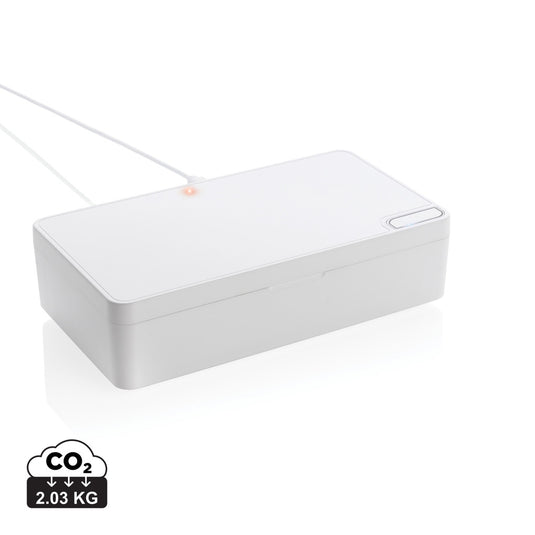 XD Collection UV-C steriliser box for phones and tablets, compact accessory for sanitizing electronic devices.