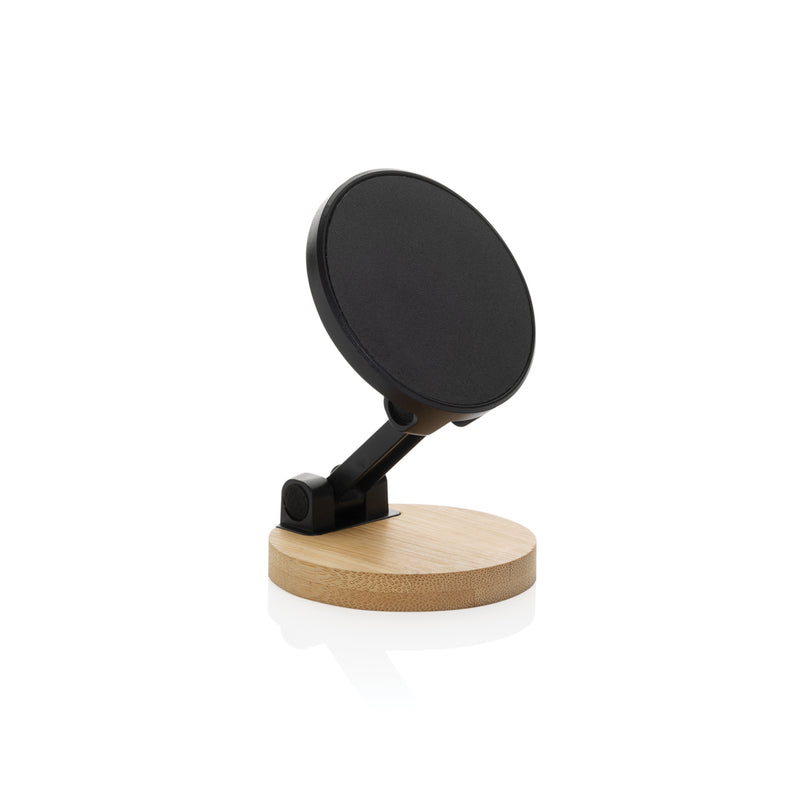 Load image into Gallery viewer, Magmount RCS recycled plastic and bamboo phone stand - Custom Wood Designs
