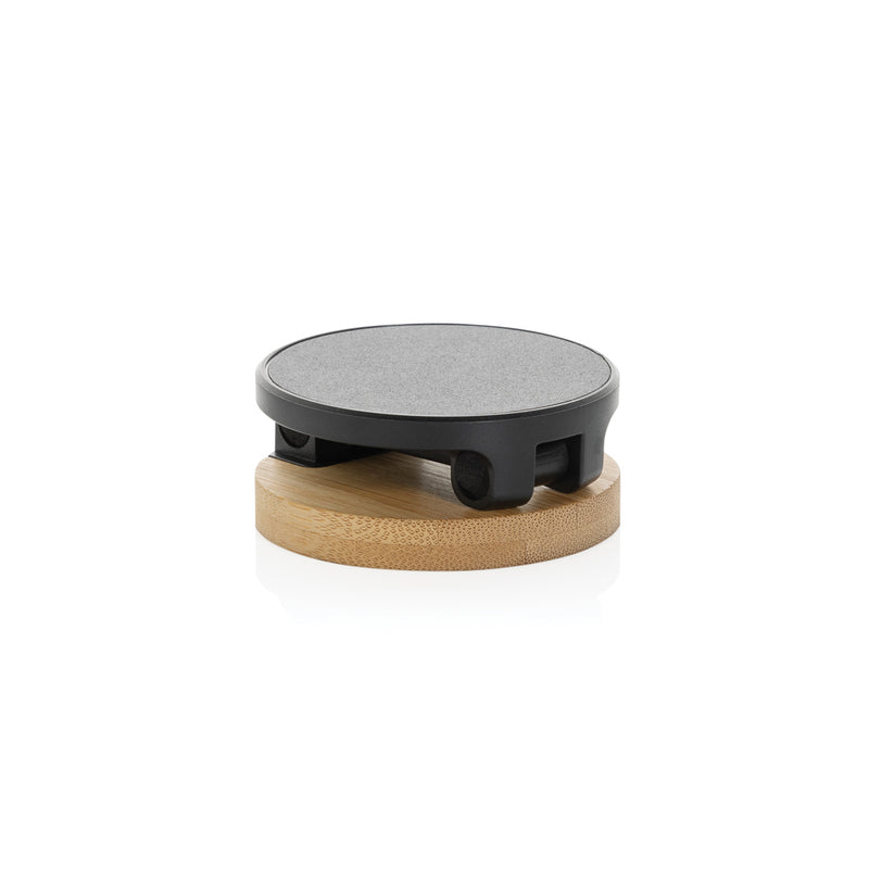 Load image into Gallery viewer, Magmount RCS recycled plastic and bamboo phone stand - Custom Wood Designs
