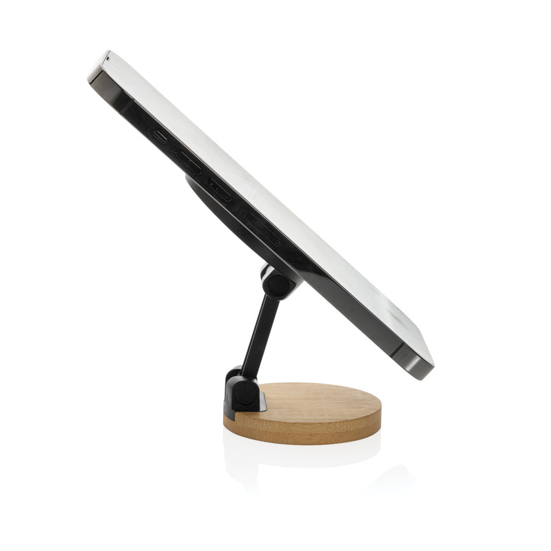 Load image into Gallery viewer, Magmount RCS recycled plastic and bamboo phone stand - Custom Wood Designs
