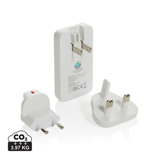 Fluxo RCS 65W flat GAN charger with universal connectors - Custom Wood Designs