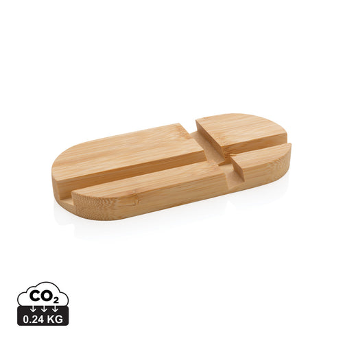 Bamboo tablet and phone holder - Custom Wood Designs
