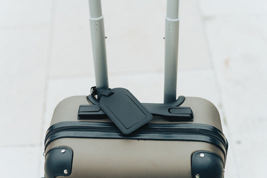 Globetrack RCSrPolyester luggage tag with worldwide locating - Custom Wood Designs
