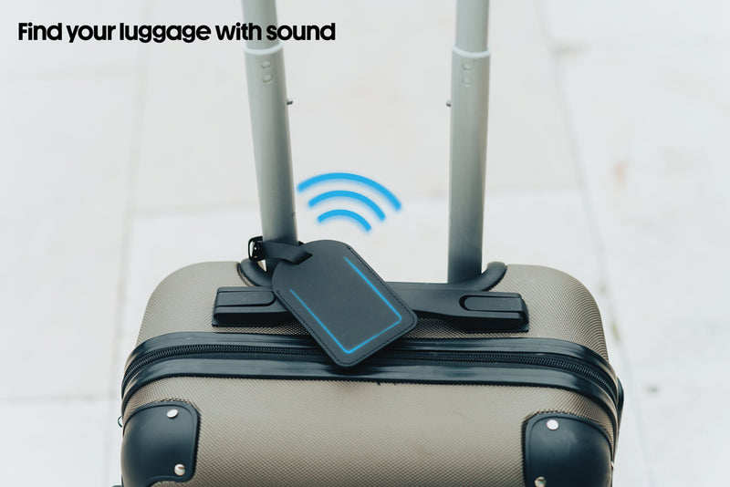 Load image into Gallery viewer, Globetrack RCSrPolyester luggage tag with worldwide locating - Custom Wood Designs
