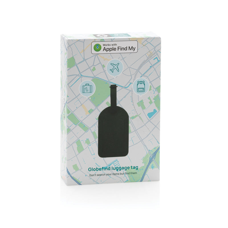 Load image into Gallery viewer, Globetrack RCSrPolyester luggage tag with worldwide locating - Custom Wood Designs
