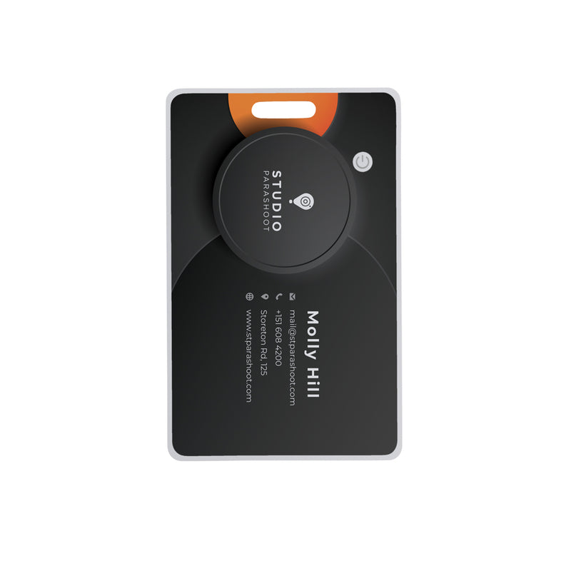 Load image into Gallery viewer, XD Collection Findit RCS ultra-thin rechargeable finder card for phones and tablets, shown in a sleek, compact design.
