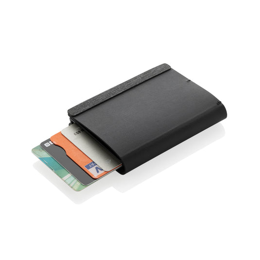 XD Collection Seekcard RCS polyester card wallet with worldwide locating feature, designed for phone and tablet accessories.