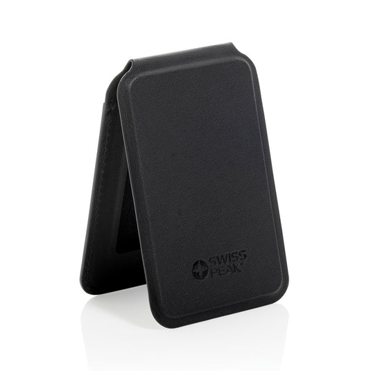 Magstand RCS recycled PU magnetic phone wallet with stand - Custom Wood Designs