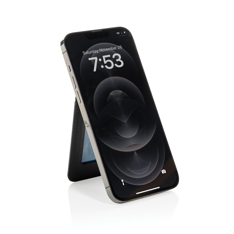 Load image into Gallery viewer, Magstand RCS recycled PU magnetic phone wallet with stand - Custom Wood Designs
