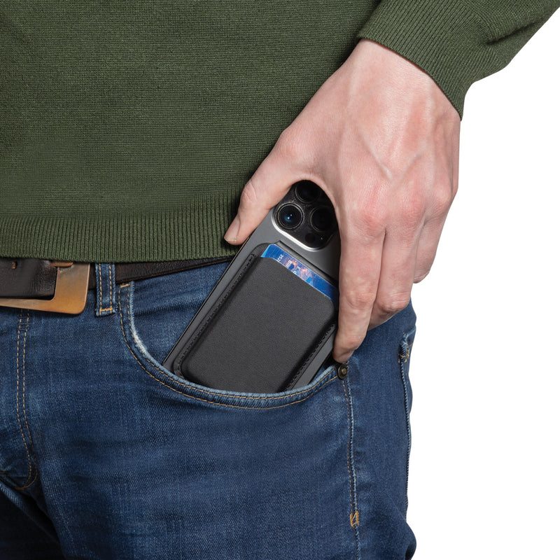 Load image into Gallery viewer, Magstand RCS recycled PU magnetic phone wallet with stand - Custom Wood Designs
