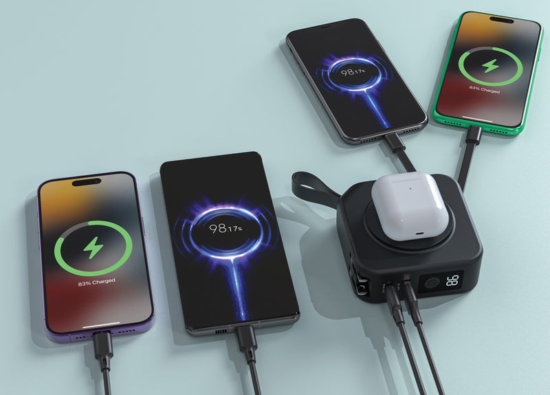 Load image into Gallery viewer, Urban Vitamin Saratoga 5 in 1 universal charger - Custom Wood Designs
