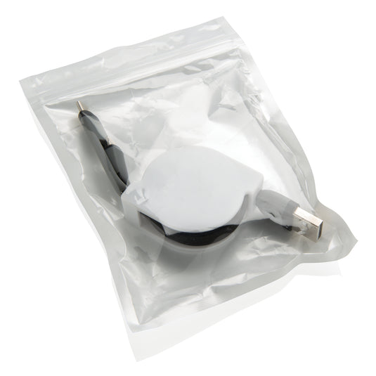 XD Collection 3-in-1 retractable cable for phone and tablet accessories, showing the compact, multi-functional charging cable.