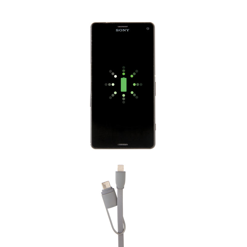Load image into Gallery viewer, XD Collection 3-in-1 retractable phone and tablet charging cable with multiple connectors, portable and easy to use.
