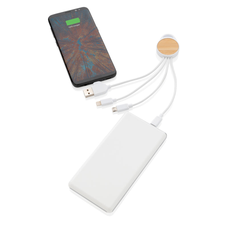 Load image into Gallery viewer, XD Collection RCS recycled plastic Ontario 6-in-1 round cable for phone and tablet accessories, shown in close-up view.
