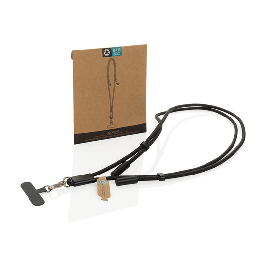 XD Collection LoopAmp RCS RPET adjustable phone and tablet charging cord with 60W cable for fast, reliable device charging.