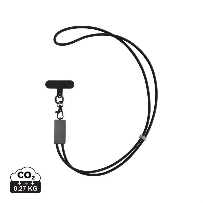 Load image into Gallery viewer, XD Xclusive Terra RCS recycled PET phone and tablet charging cable with dual 60W fast charging for compatible devices.
