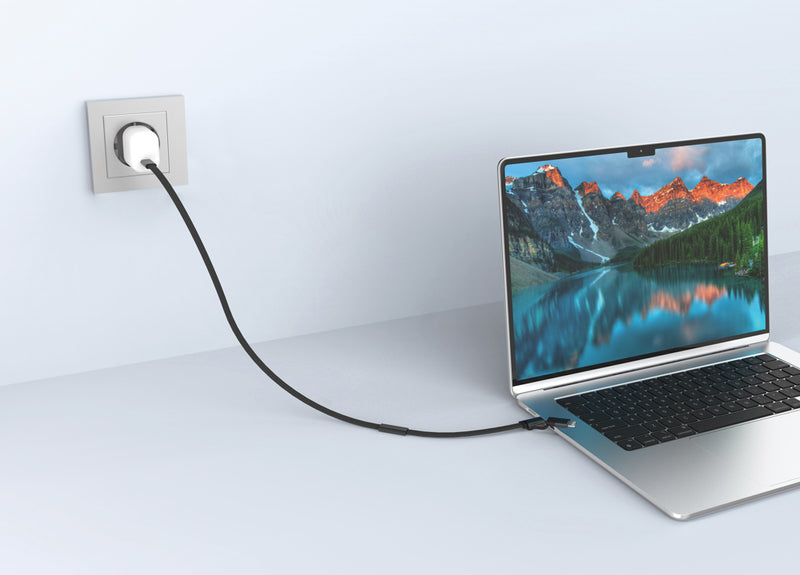Load image into Gallery viewer, Arc RCS 60W 120 cm 2-in-1 fast charging cable - Custom Wood Designs
