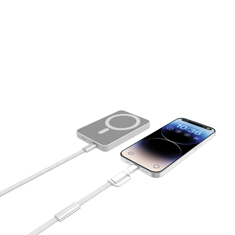 Load image into Gallery viewer, Arc RCS 60W 120 cm 2-in-1 fast charging cable - Custom Wood Designs
