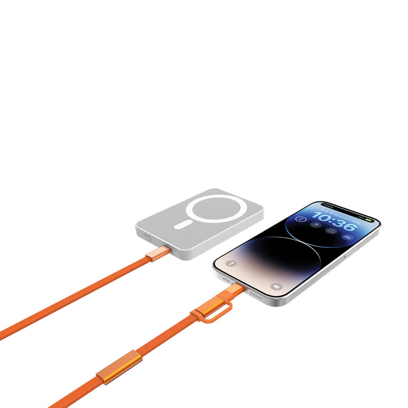 Load image into Gallery viewer, Arc RCS 60W 120 cm 2-in-1 fast charging cable - Custom Wood Designs
