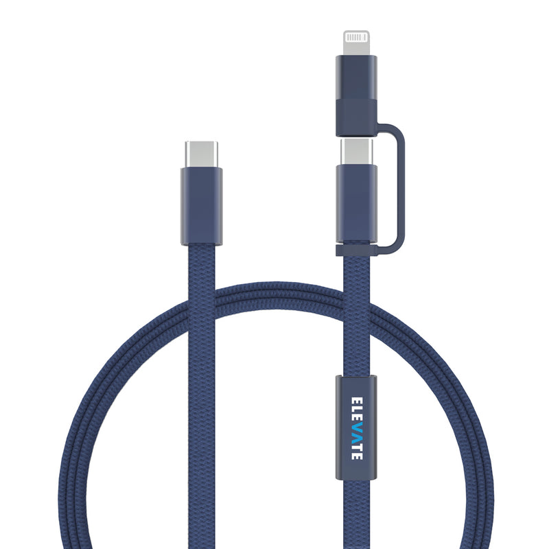 Load image into Gallery viewer, Arc RCS 60W 120 cm 2-in-1 fast charging cable - Custom Wood Designs
