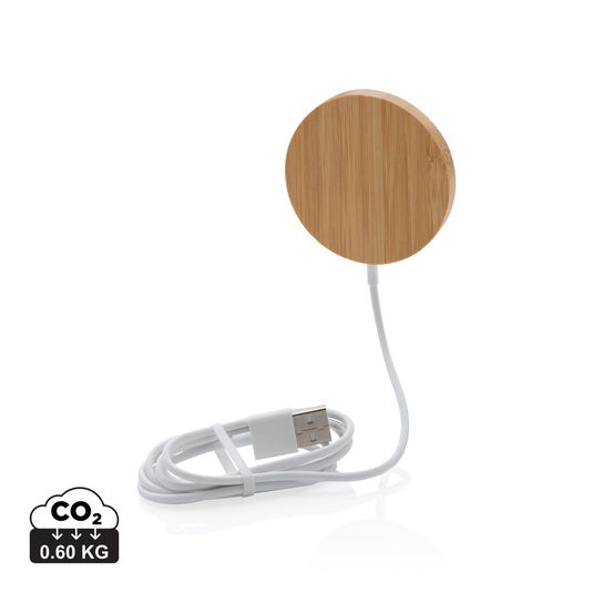 10W bamboo magnetic wireless charger - Custom Wood Designs