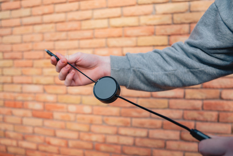 Load image into Gallery viewer, XD Xclusive Terra RCS recycled aluminium 6-in-1 45W retractable cable for phones and tablets, with multiple connectors and durable design.

