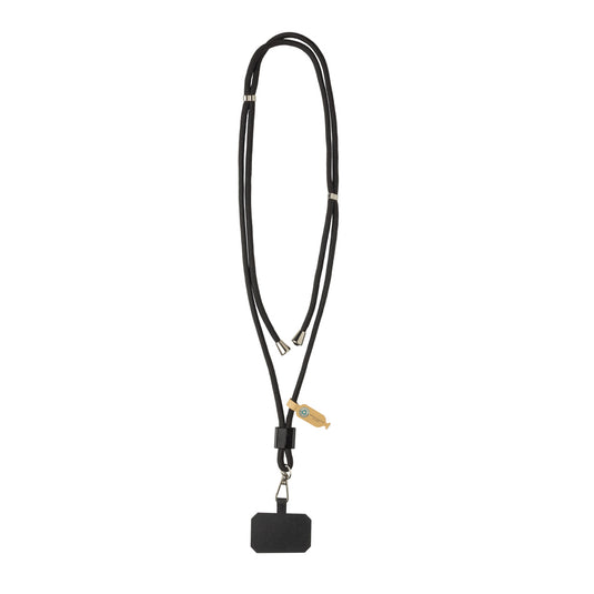 XD Collection CarryLoop RCS recycled PET adjustable phone holder lanyard with secure clip and soft strap for phones and tablets.