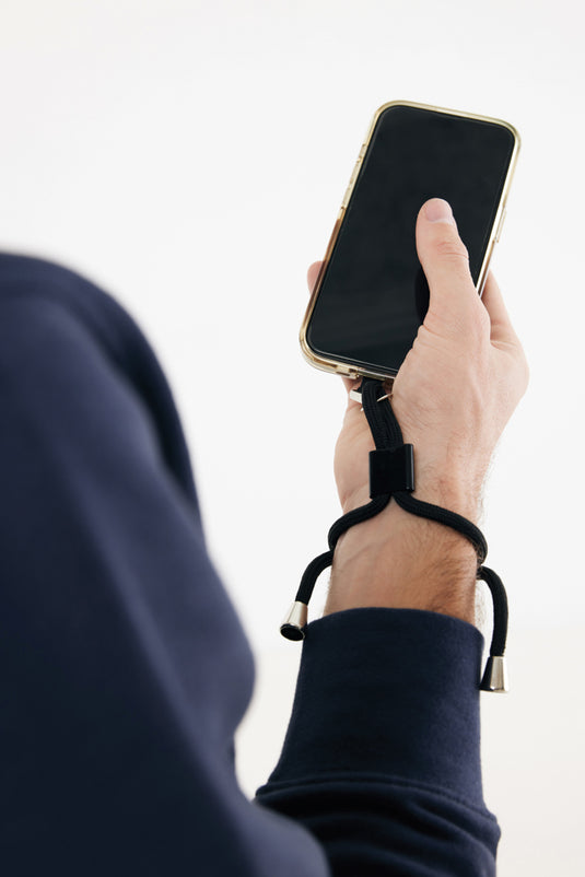 Recycled PET CarryLoop RCS adjustable phone holder wristlet from XD Collection, featuring a compact design and secure strap.