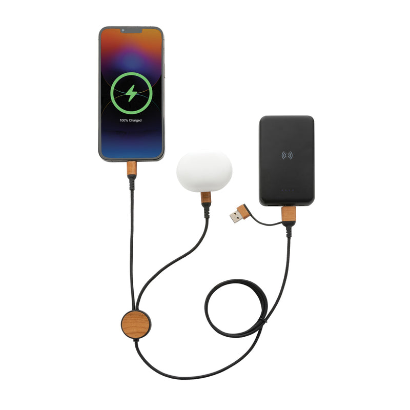 Load image into Gallery viewer, Ohio RCS certified recycled plastic 6-in-1 cable - Custom Wood Designs
