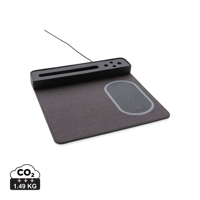 Load image into Gallery viewer, XD Xclusive air mousepad with 5W wireless charging and USB port, featuring a sleek surface for phone and tablet use
